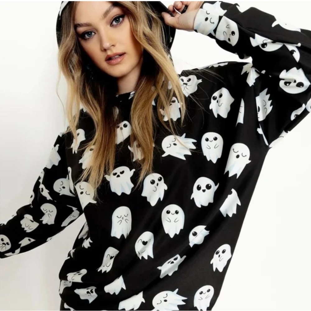 Black milk Ghost Print Black Hoodie